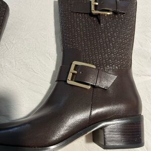 Michael Kors Brown Leather Women's Boots
